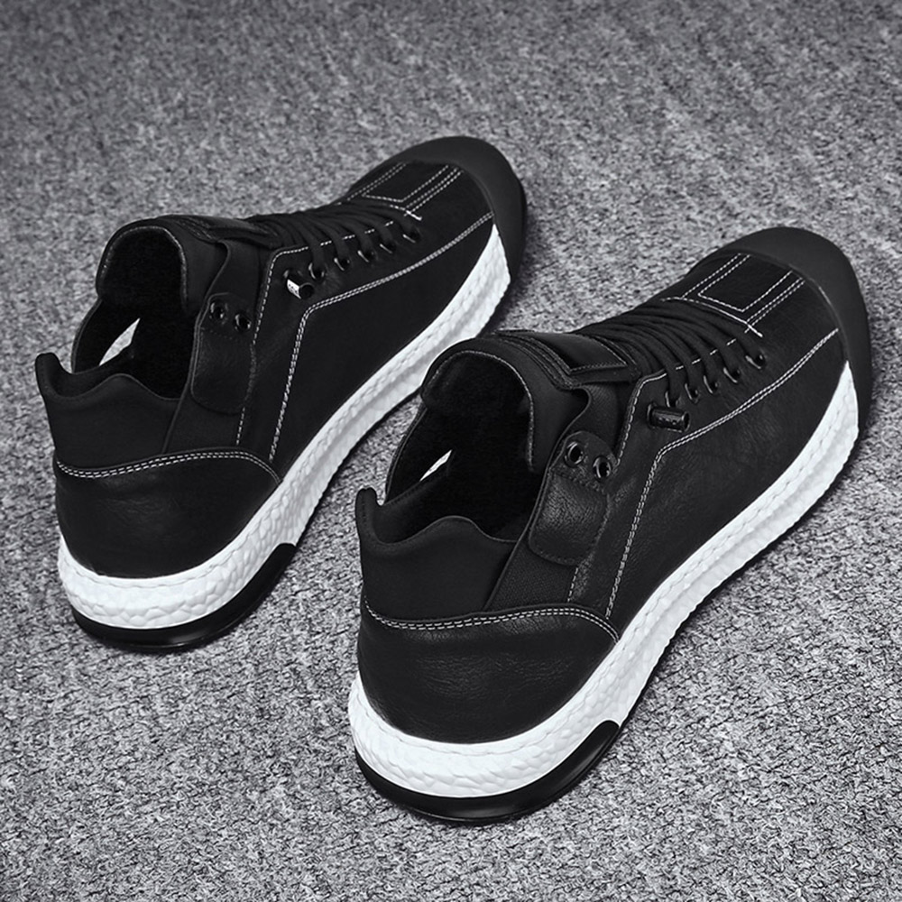 Men'S Fashion Casual Shoes Breathable ShoesOutdoor Shoes Flat Shoes - Black EU 44